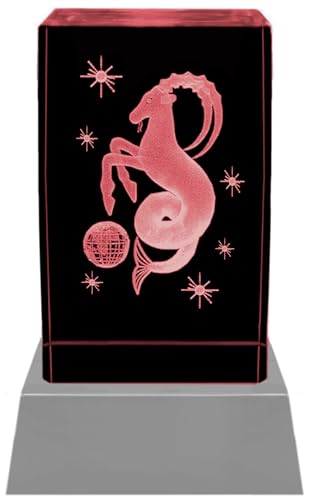 Kaltner Präsente Stimmungslicht - Sternzeichen Geschenk Steinbock: LED Kerze/Kristall Glasblock / 3D-Laser-Gravur Teelichthalter, Kerzenhalter Sternzeichen, Horoskop Steinbock, Astrologie Kaltner Präsente Stimmungslicht - Sternzeichen Geschenk Steinbock: LED Kerze/Kristall Glasblock / 3D-Laser-Gravur Teelichthalter, Kerzenhalter Sternzeichen, Horoskop Steinbock, Astrologie von Kaltner Präsente