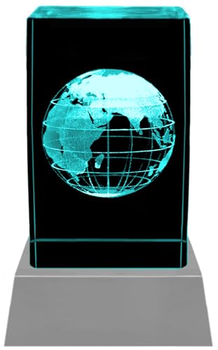 Kaltner Präsente Stimmungslicht - Ein ganz besonderes Geschenk: Welt Weltkugel Globus/LED Kerze/Kristall Glasblock / 3D-Laser-Gravur Erde Kaltner Präsente Stimmungslicht - Ein ganz besonderes Geschenk: Welt Weltkugel Globus/LED Kerze/Kristall Glasblock / 3D-Laser-Gravur Erde von Kaltner Präsente