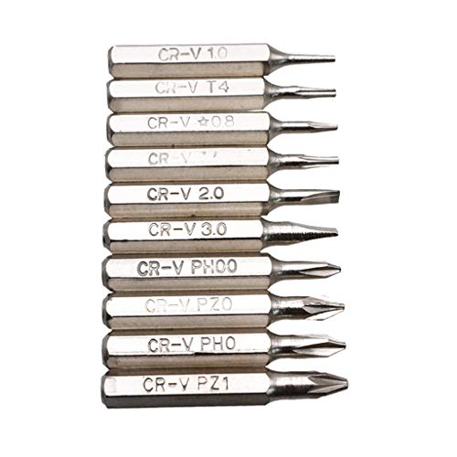 10 Stück 28 mm magnetisch für CR-V Präzisions-Schraubendreher-Bit-Set PH00 PH0 Z1 Z0 3.0 2. von Kalttoy