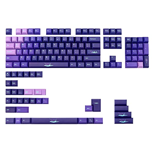 139 Tasten KCA Profil Tastenkappen PBT DYE-SUB Tastenkappe Für GK61/64/68/84/980 Mechanische Tastatur Lila Gmmk Tastatur Tastenkappen von Kalttoy