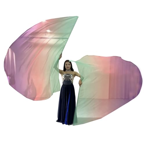 2 halbrunde Anbetungsflaggen, Lob Tanzfahnen mit skalierbaren Stäben 2 halbrunde Anbetungsflaggen, Lob Tanzfahnen mit skalierbaren Stäben von Kalttoy