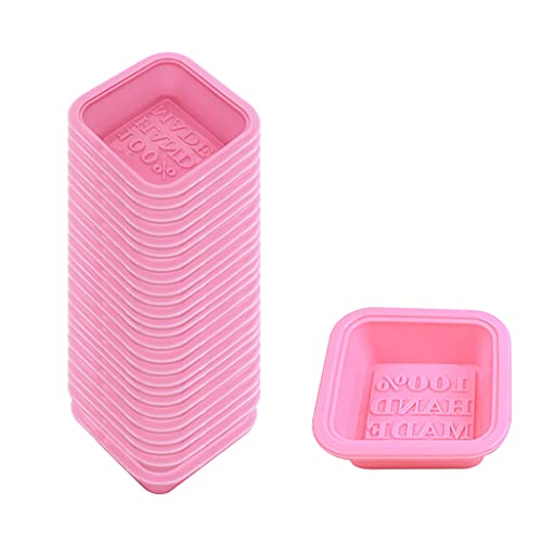 25 Stück/Set Silikon-Seifenform Natürliche Seifenherstellung Form Fondant Kuchenform von Kalttoy