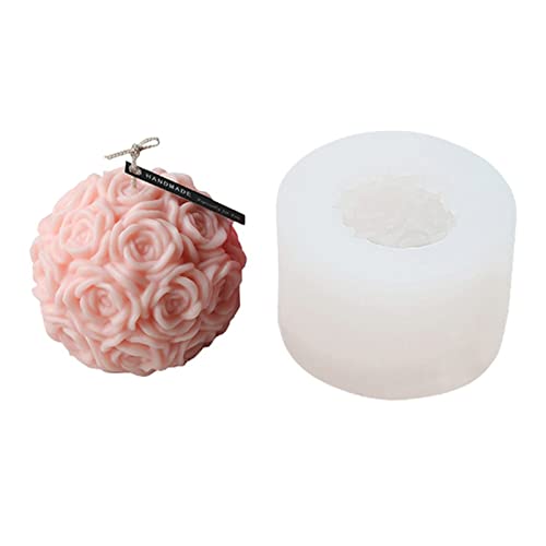 3D-Blumen-Silikonform für Kerzen, Seife, Gips, Ornamente, Kuchen, Fondant von Kalttoy