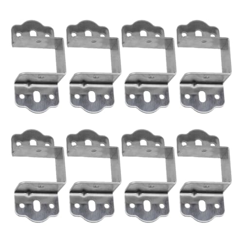 8 x rutschfeste Halterungen, Bettrahmenschloss, Metallklemmen, Bettrahmenstütze für Zuhause von Kalttoy