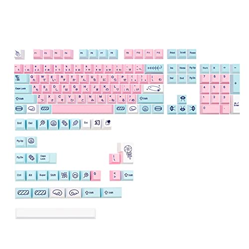 Acid House Keycap Cherry Profile For MX Switch GK61 64 108 Sweet Girl Dye Sublimation Stylish Japanese English Acid House Mechanical Keycaps Keycap Set Cherry MX Switches 137 Keys von Kalttoy