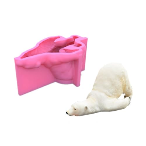 Arctic Bear Shaped DIY Pflanzgefäß Vase Formen Zemente Form Silikonmaterial von Kalttoy