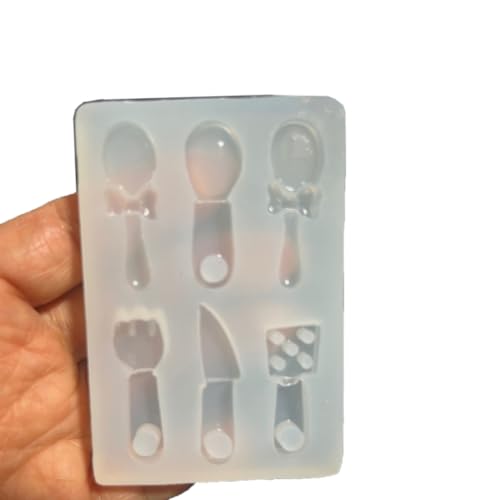 Besteck-Zubehör-Form, flexible Silikonform für Bastelarbeiten, Schmuckzubehör Besteck-Zubehör-Form, flexible Silikonform für Bastelarbeiten, Schmuckzubehör von Kalttoy