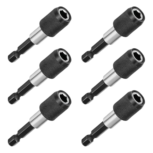 Bithalter, Schnellwechsel-Bithalter, Bithalter, 6,35 mm Bithalter-Set für Bohrer, Schraubendreher, Sechskant-Bithalter, 6 Stück von Kalttoy
