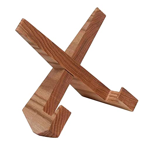 Bücherständer aus Holz, rustikaler Rezeptbuchhalter Bücherständer aus Holz, rustikaler Rezeptbuchhalter von Kalttoy