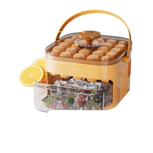 Eiswürfelbereiter, wiederverwendbar, Press-Typ, Eisbox mit Deckel, Eisaufbewahrungsbox, leicht zu lösen, Eiswürfelbehälter für Kaffee und Getränke, wiederverwendbare Press-Typ-Eisbox von Kalttoy