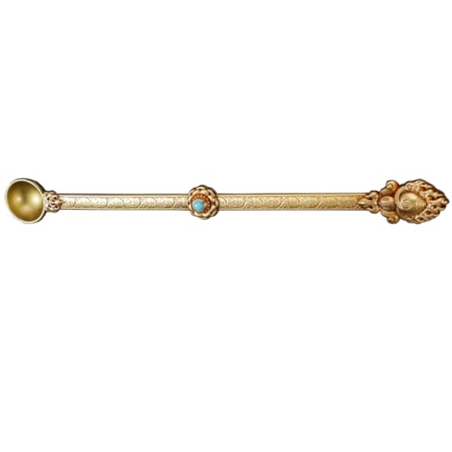 Eleganter Löffel aus Tibet Messing zum Ausgießen von Weihwasser bei religiösen Zeremonien Eleganter Löffel aus Tibet Messing zum Ausgießen von Weihwasser bei religiösen Zeremonien von Kalttoy
