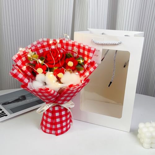 Häkelblumenstrauß, handgewebt, DIY, romantisches Geschenk, Dekoration Häkelblumenstrauß, handgewebt, DIY, romantisches Geschenk, Dekoration von Kalttoy