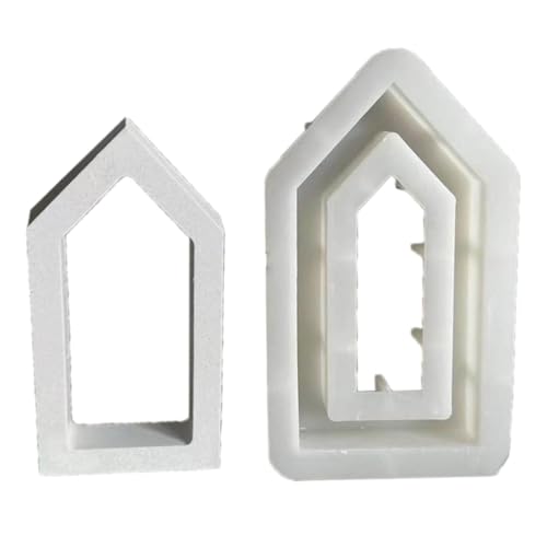 Haus-Silikonform Beton Gipsform DIY Aromatherapie Kerze Harz Formen von Kalttoy
