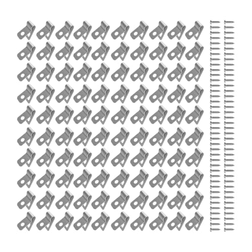 Kalttoy 100 robuste Metalldrahtklemmen, Befestigungsclips zur Sicherung von Zäunen im Freien von Kalttoy
