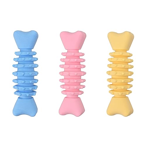 Kalttoy Pet Chew Toy Soft Tething Bone Dog Teeth Clean Fishbones Toy Aggressive Chewers Dog Interactive Biting Chewing Toy von Kalttoy