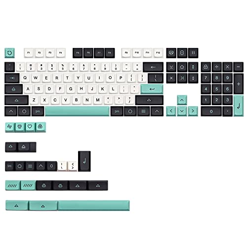 Keycap PBT Standard-Tastenkappe, Sublimationsdruck, 127 Tasten, XDA-Profil für mechanische Tastatur, DZ60, RK61, 64, GK61, Pbt Tastenkappen von Kalttoy