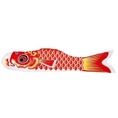 Koi-Nobori-Karpfen-Windsocken, Koinobori, bunte Fisch-Flagge, Wanddekoration, 55 cm Koi-Nobori-Karpfen-Windsocken, Koinobori, bunte Fisch-Flagge, Wanddekoration, 55 cm von Kalttoy