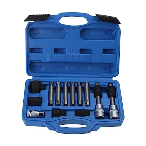 Lichtmaschine Freilauf Riemenscheibe Ausbau Stecknuss Bit Set Service Tool Kit 13-teilig von Kalttoy
