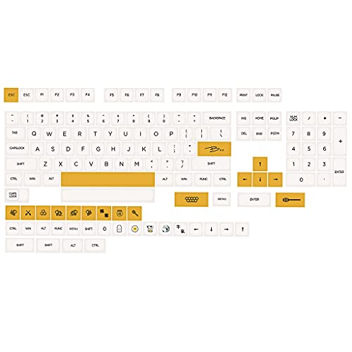 Mechanische Tastatur-Tastenkappen, Milchthema, Original-QX-Profil, 140 Tasten, kompatibel mit Cherry MX Kailh Gateron Switches Milchthema Tastenkappe von Kalttoy