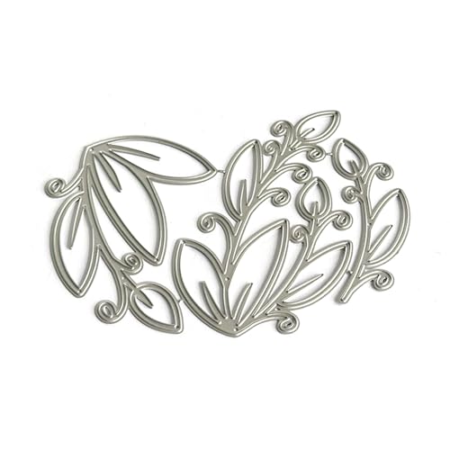Metall-Stanzschablonen mit Blättern, Prägeschablonen für Album, Scrapbooking, Tagebuch, Papierdekoration, Metallstanzformen, Blätter, Stanzformen für Scrapbooking, Tagebuch, Foto-Dekoration von Kalttoy