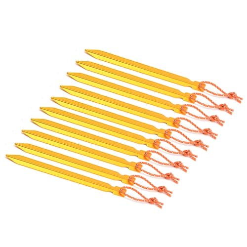 Robuste Zeltheringe, Bodennägel, Outdoor, Camping, Bodenanker, Heringe, 10 Stück von Kalttoy