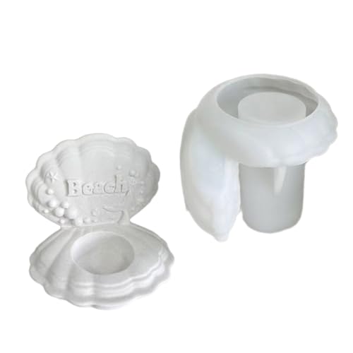 Silikon-Kerzenständer-Formen in Muschelform für Teelichthalter und Kerzenhalter von Kalttoy