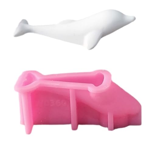 Silikonform-Set für Kerzen in Delfinform und Gipskunst von Kalttoy