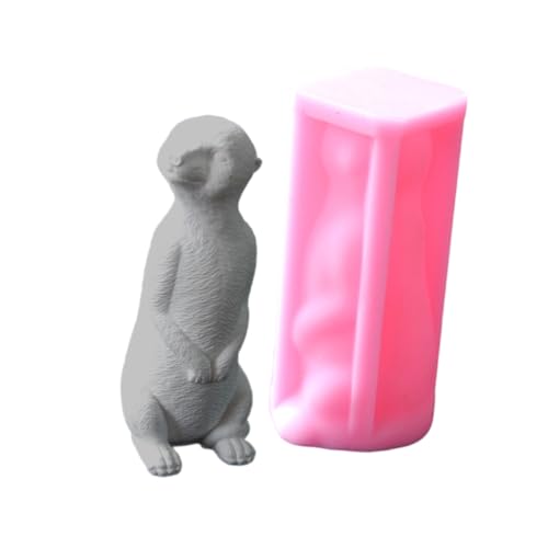 Silikonform für 3D-Erdmännchen-Form, Kerze, Schreibtisch-Dekoration von Kalttoy