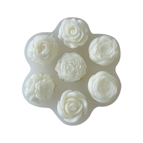 Silikonform für Kerzen, Rose, Pfingstrose, Aromatherapie, Kerze, Gips Silikonform für Kerzen, Rose, Pfingstrose, Aromatherapie, Kerze, Gips von Kalttoy