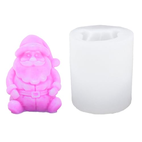 Silikonform für Kerzen, Seife, Gips, Ornamente, Weihnachtsmann-Kerzen von Kalttoy