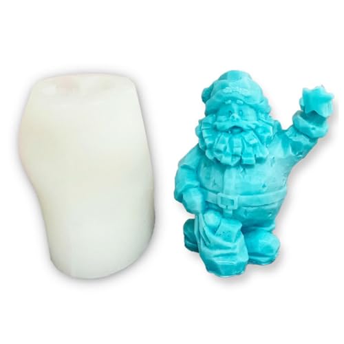 Silikonform für Kerzen, Weihnachtsmann, Seife, Kerzen, Gips, Weihnachten Silikonform für Kerzen, Weihnachtsmann, Seife, Kerzen, Gips, Weihnachten von Kalttoy