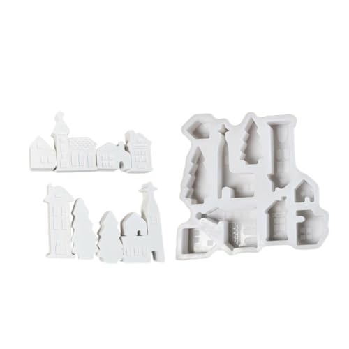 Silikonform für Ornamente, kleine Hausform, Figurenformen, Silikon-Textur von Kalttoy