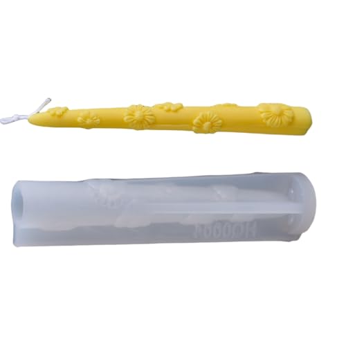 Silikonformen mit langem Stab, Blume, Kerzen, Gips, Epoxidharz-Formen von Kalttoy