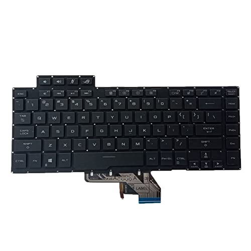 US-Laptop-Tastatur mit englischen Buchstaben/Zeichen, schlankes Desktop-Design für ROG GX502 GX502GW Laptop von Kalttoy