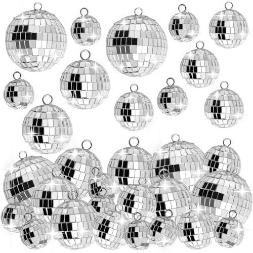 Discokugel Deko, Kaluofan 25 Stück Spiegelkugel, Mini Discokugel, Discokugel Klein, Deko Discokugel, Kleine Discokugeln zum Aufhängen für Weihnachtsbaum Hochzeit Home Party Geburtstagsfeier Deko Discokugel Deko, Kaluofan 25 Stück Spiegelkugel, Mini Discokugel, Discokugel Klein, Deko Discokugel, Kleine Discokugeln zum Aufhängen für Weihnachtsbaum Hochzeit Home Party Geburtstagsfeier Deko von Kaluofan