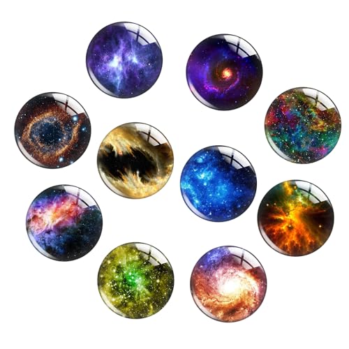 Magnete Kühlschrank,10 Stück 3D Glas Magnete für Magnettafel Sternenhimmel Lustig,Kühlschrankmagnete Kinder Kühlschrank Whiteboard Magnettafel Küche Dekorative von Kaluofan