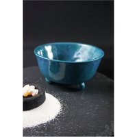Keramik Dreifuß, Räucherschale, Tonschale, Räucherungen Auf Sand Mit Kohle, Raumreinigung, Space Clearing, Meditation, Rituale, Blau Grün von KamaCrafts