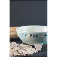 Keramik Dreifuß, Räucherschale, Tonschale, Räucherungen Auf Sand Mit Kohle, Raumreinigung, Space Clearing, Meditation, Rituale, Türkis Weiß Keramik Dreifuß, Räucherschale, Tonschale, Räucherungen Auf Sand Mit Kohle, Raumreinigung, Space Clearing, Meditation, Rituale, Türkis Weiß von KamaCrafts