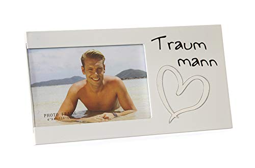 KAMACA Bilderrahmen Fotorahmen aus Holz und Glas für Ihren Lieblingsmensch für Fotos 15x10 cm (Traummann) von KAMACA