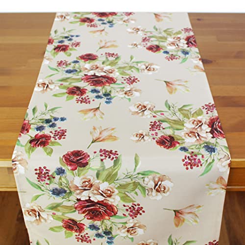 KAMACA Tischläufer Rosen - Zauber hochwertiges Druck-Motiv mit wundervollen Blumen - EIN Schmuckstück auf jedem Tisch (Tischläufer Rosen - Zauber 40x140 cm) von KAMACA