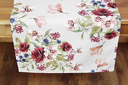 KAMACA Tischläufer Rosen - Zauber hochwertiges Druck-Motiv mit wundervollen Blumen - EIN Schmuckstück auf jedem Tisch (Tischläufer Rosen - Zauber 40x90 cm) von KAMACA