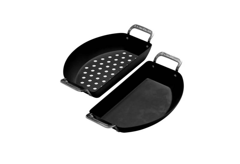 Kamado Joe Keramikgrill Kamado Joe Karbon Steel Halbmond-Pfannenset von Kamado Joe