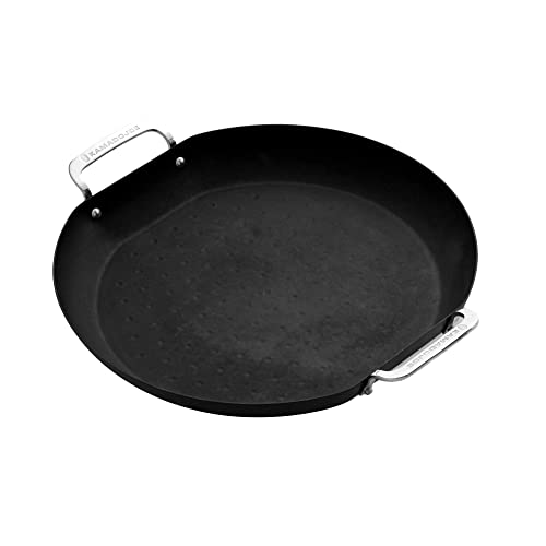 KamadoJoe KJ15124722 Paella-Pfanne, Karbonstahl, Schwarz von KamadoJoe