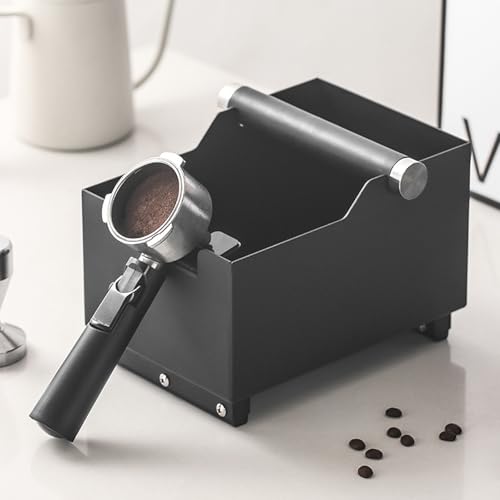2-in-1 Abschlagbehälter für Siebträger,Knock Container for Portafilter Stainless Steel,Edelstahl Kaffeesatz Knock Box Behälter,Tee Container,espresso knock Container for Barista Accessories von Kamanan