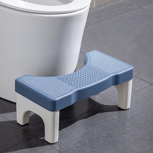 Kamanan Toilettenhocker Erwachsene, WC Hocker Erwachsene Klohocker mit Anti-Rutsch Pad Hocker Toilette zur Verbesserung der Toilettenhaltung von Kamanan