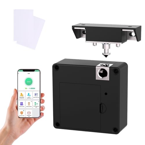 Smart Schubladenschloss, RFID Elektronisches Küchenschrankschloss,Möbelschloss NFC,Elektronisches Schrankschloss,Bluetooth App Verstecktes Kindersicherung Schrankschloss​ von Kamanan