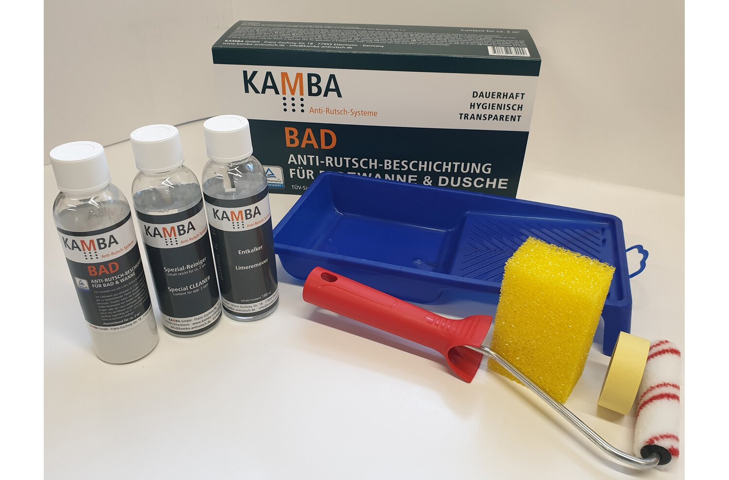Kamba antimikrobielle Antirutschbeschichtung für Bad, Badewanne, Dusche, Duschwanne, 16200 von Kamba GmbH