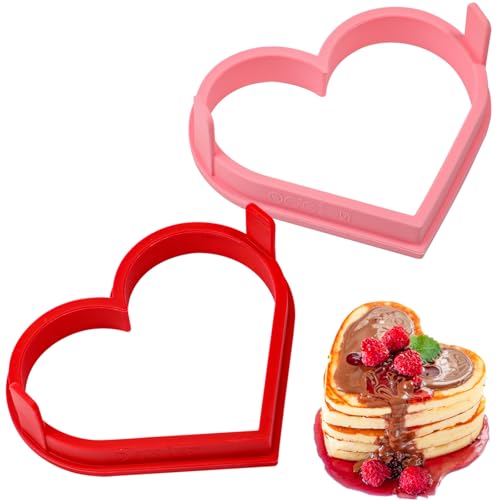 Kamehame Pancake Form Silikon Herzform 2 Stück Pfannkuchenform Backform Herz Eierform Spiegeleiform Pfannkuchen Form Omelettform Kamehame Pancake Form Silikon Herzform 2 Stück Pfannkuchenform Backform Herz Eierform Spiegeleiform Pfannkuchen Form Omelettform von Kamehame