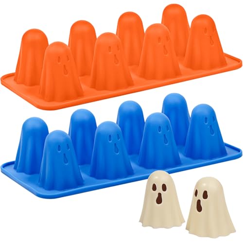 Kamehame Silikonform Geist Halloween Geister Form Silikon 2 Stück Schokoladenform Pralinenform Gespenst Puddingform Backform für Schokolade, Süßigkeiten,Eiswürfel Kamehame Silikonform Geist Halloween Geister Form Silikon 2 Stück Schokoladenform Pralinenform Gespenst Puddingform Backform für Schokolade, Süßigkeiten,Eiswürfel von Kamehame