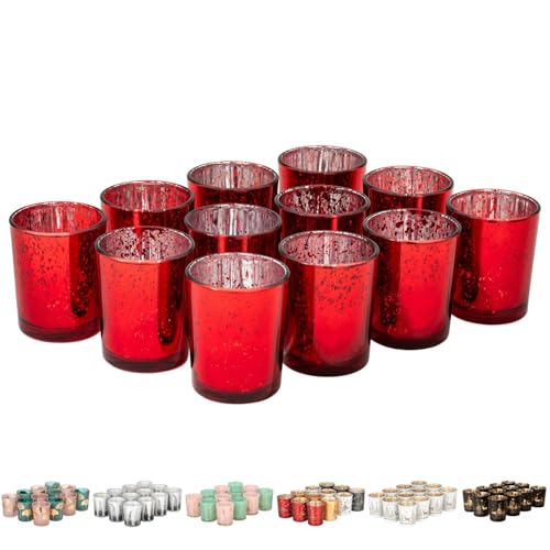 12er Set Teelichthalter Weihnachten Glas Windlicht Weihnachten Teelichtgläser Teelichtglas Kerzengläser Weihnachtsdeko Teelicht Weihnachts Windlichter Glas Deko von Kamelio
